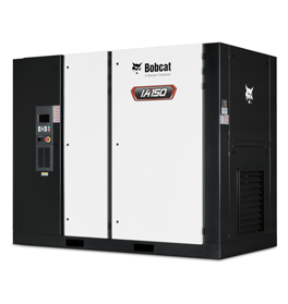 A Bobcat IA150 Industrial Air Compressor for Atlanta Compressor in Hoschton, GA Against a White Background